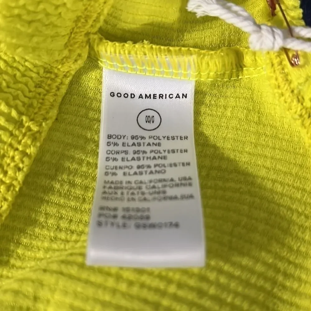 Good American Crinkle Basic Bandeau size 0/00 NWT